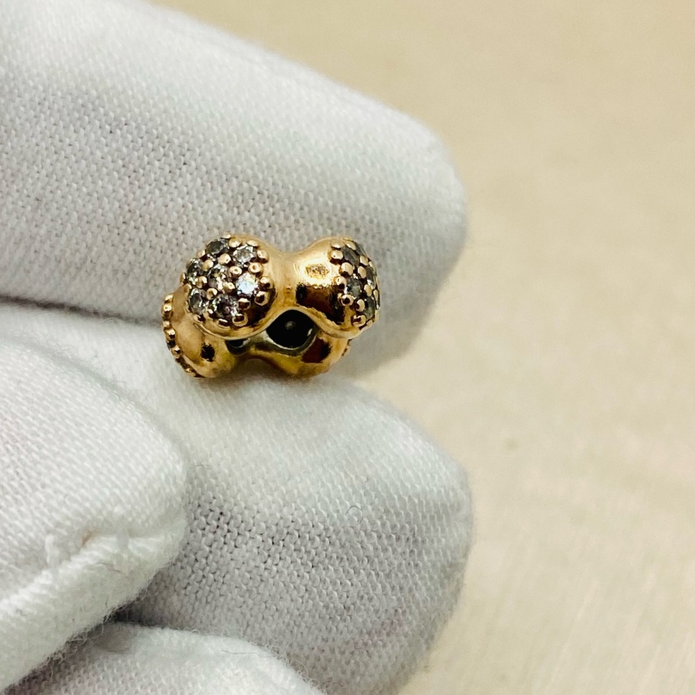 EUC Pandora 787292CZ Pandora Rose Modern LovePods Spacer Charm - Picture 5 of 9
